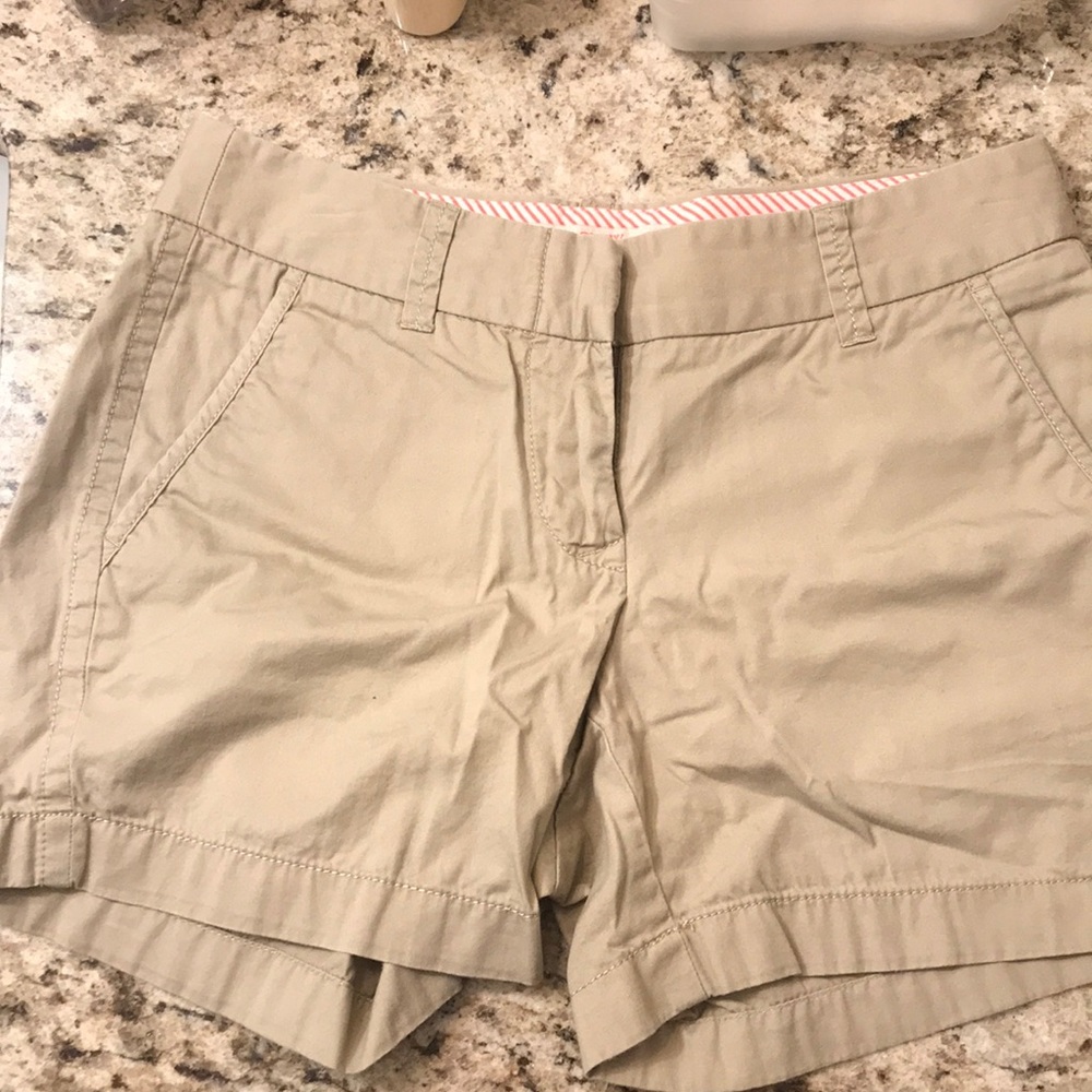 J Crew Chino 5’ khaki shorts